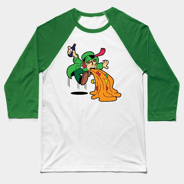 Not So Lucky Leprechaun Baseball T-Shirt by SpacemanTees